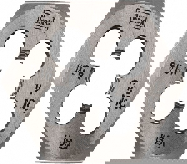 Hex Rethreading Die: 3/4-10, Right Hand, Carbon Steel